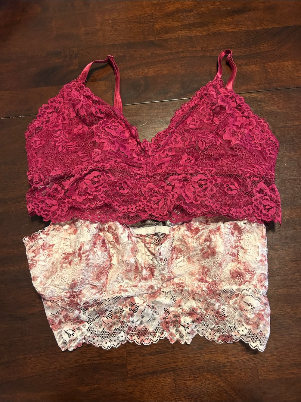 Women’s Lace Bralette - Hot Pink